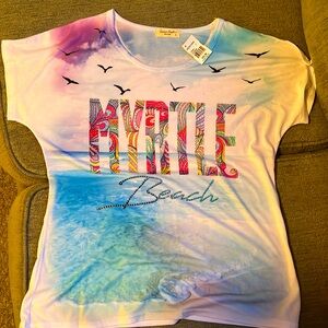 NWT Sweet Gisele New York Myrtle Beach top Sz L